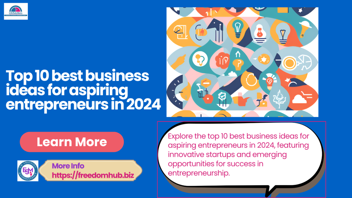 Top 10 Business Ideas for Aspiring Entrepreneurs in 2024