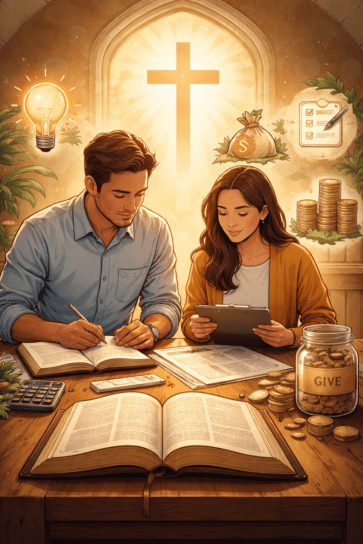 Christian applying biblical principles to manage money wisely