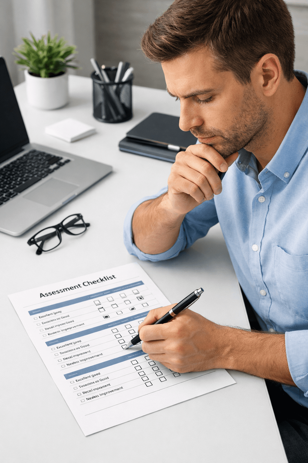 Relationship assessment checklist for evaluating marriage health and conflict clarity