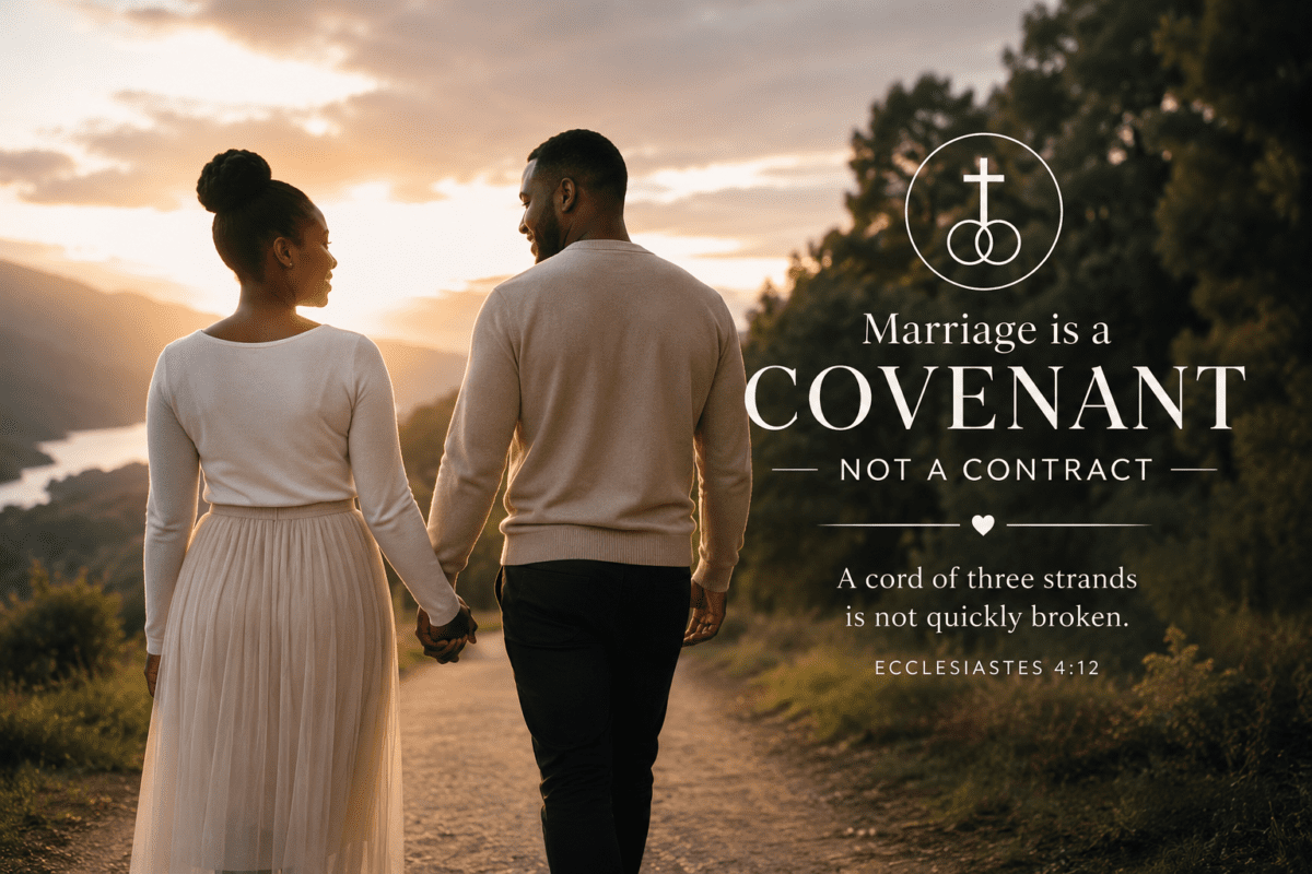 Marriage as a Covenant, not a Contract