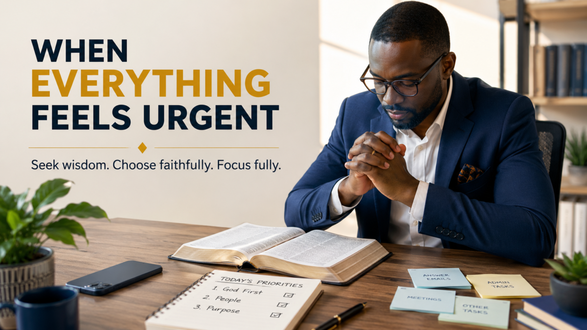How to Prioritize When Everything Feels Urgent: A Christian Guide to Focused Stewardship