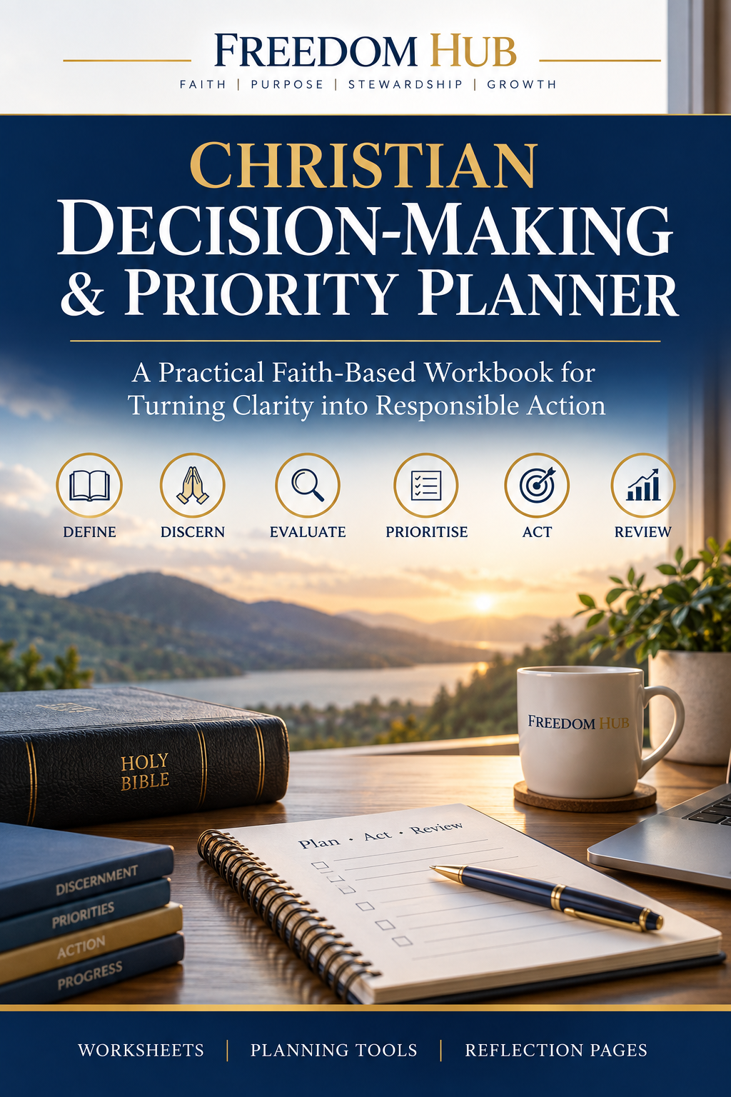 Christian Decision-Making & Priority Planner by Freedom Hub