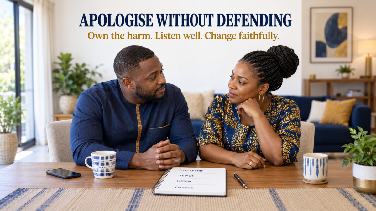 How to Apologise to Your Spouse Without Defending Yourself