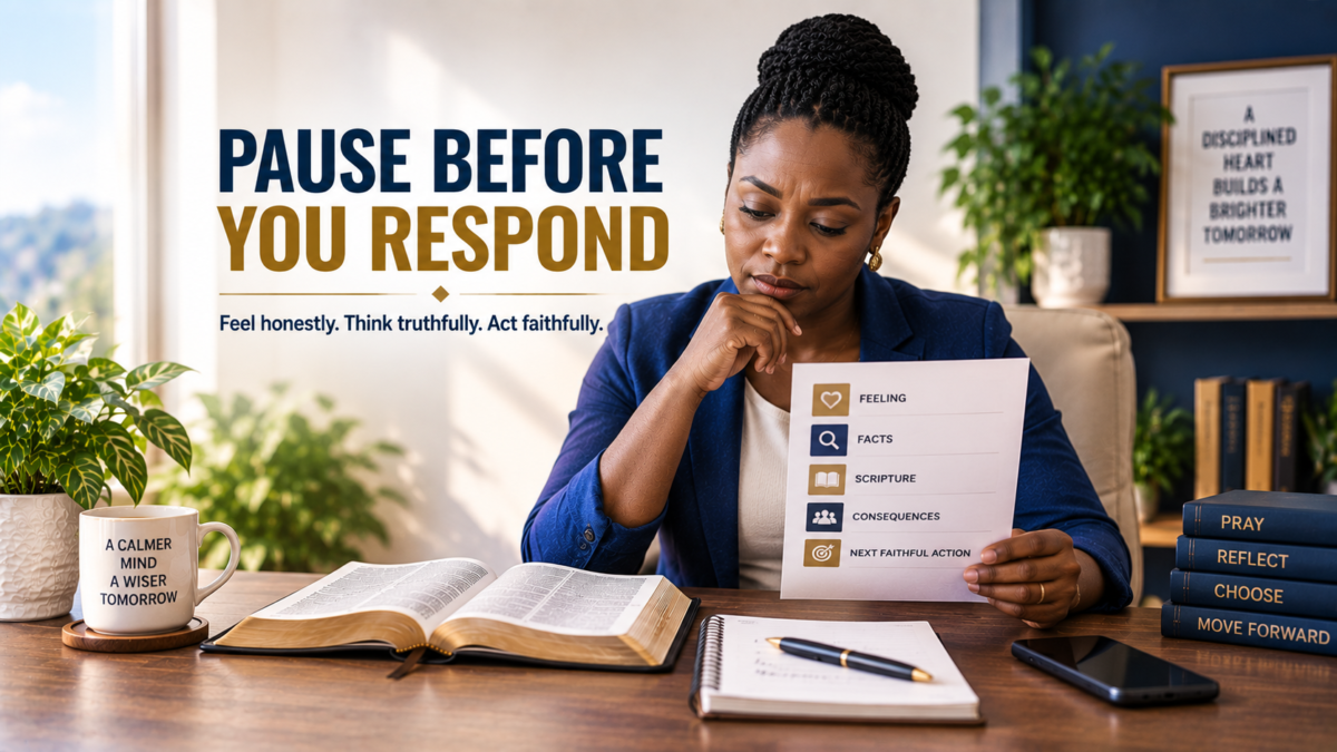 Christian Self-Regulation: How to Respond Wisely When Emotions Run High