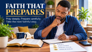 Read more about the article Faith and Practical Preparation: How Prayer, Skill and Discipline Work Together